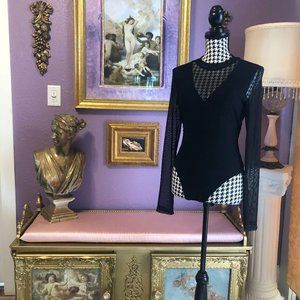 Black Mesh Bodysuit